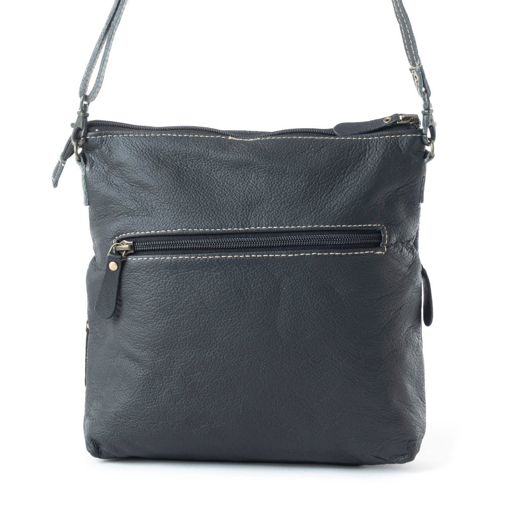 COMPOSE LEATHER AND HAIRON BAG