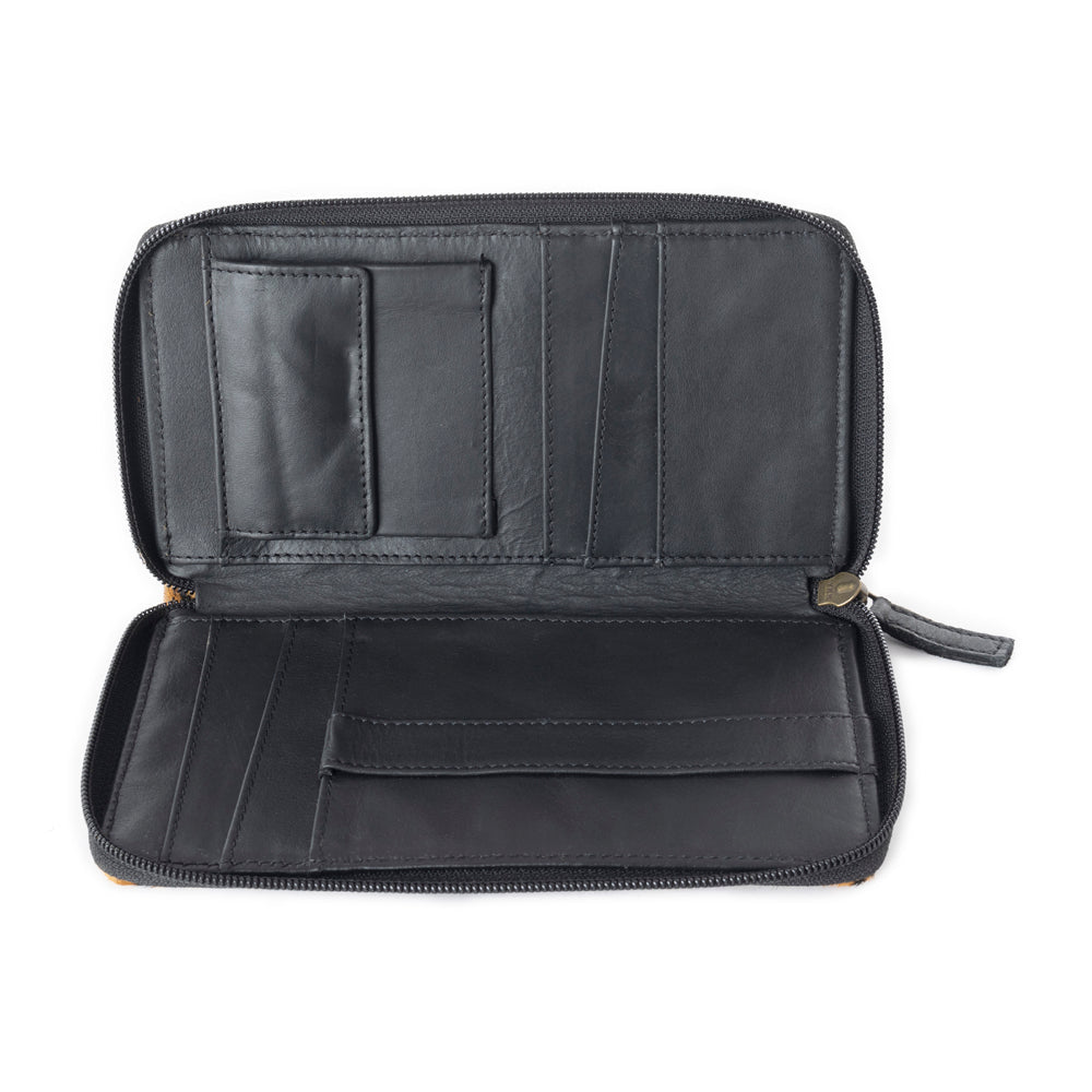 LEO'S FAVOURITE LEATHER AND HAIRON WALLET