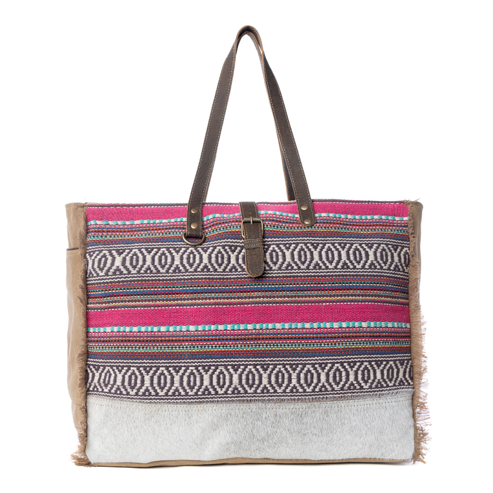 Vibrant Boho Weekender Bag