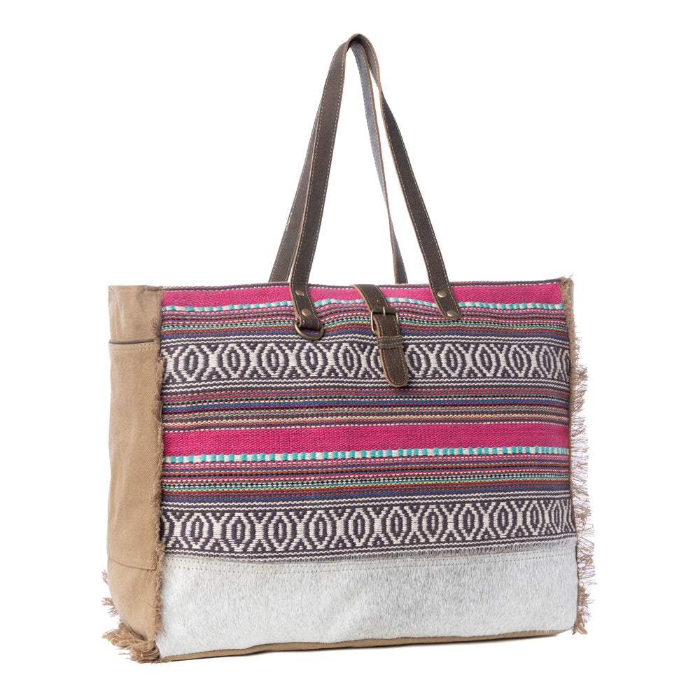 Vibrant Boho Weekender Bag