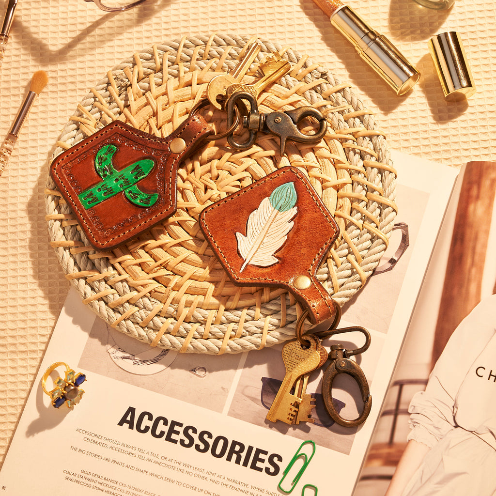 Succulent Keychain