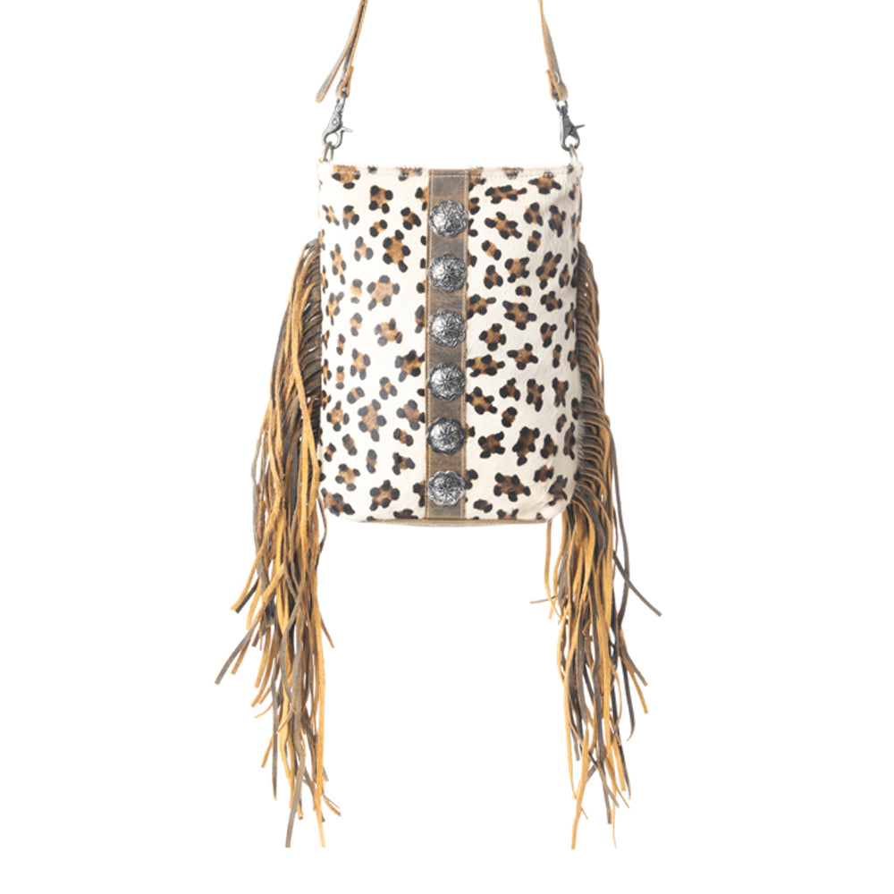 Ornamental  Leather & Hairon Bag