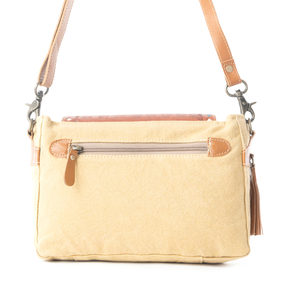 Floral Etchings  Hand-Tooled Bag