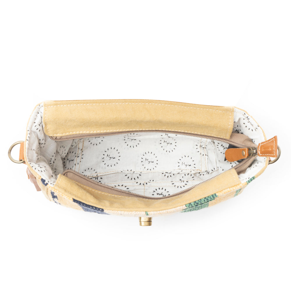 Floral Etchings  Hand-Tooled Bag