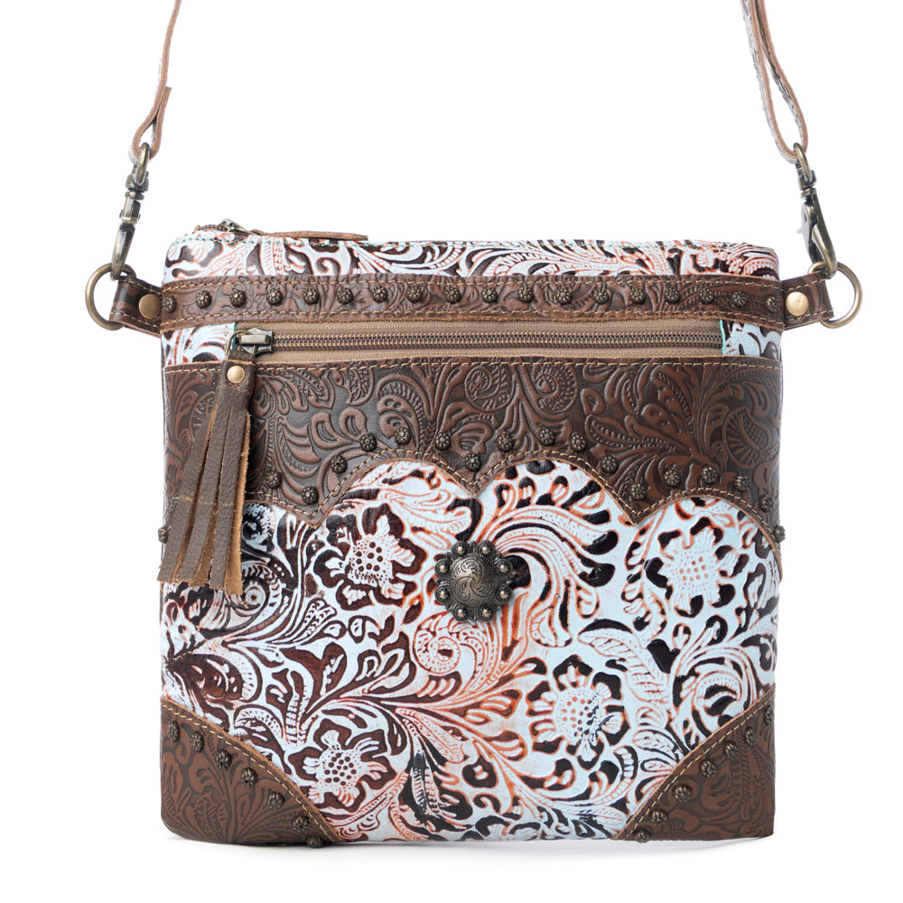 Azure Aesthetic Leather & Hairon Bag