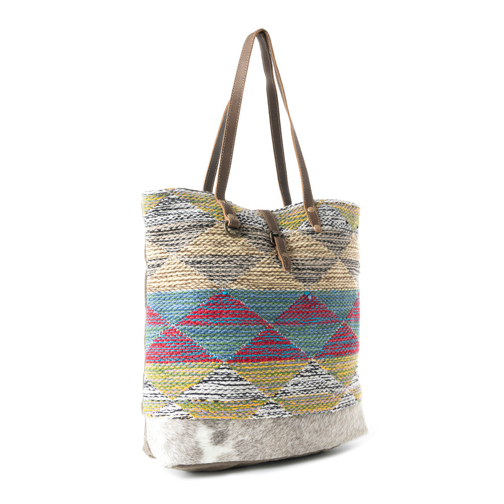Multicolored Waves  Tote Bag,