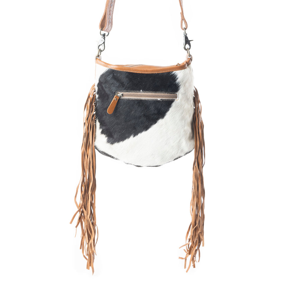 Brown Quilt   Hand-Tooled Bag