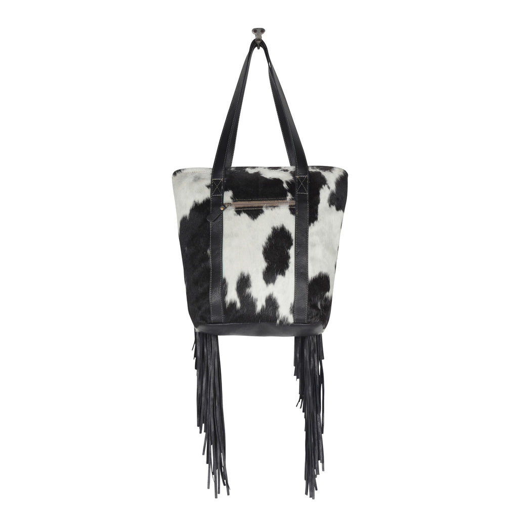 Vanilla Crème me Leather & Hairon Bag
