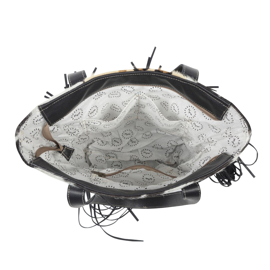 Vanilla Crème me Leather & Hairon Bag