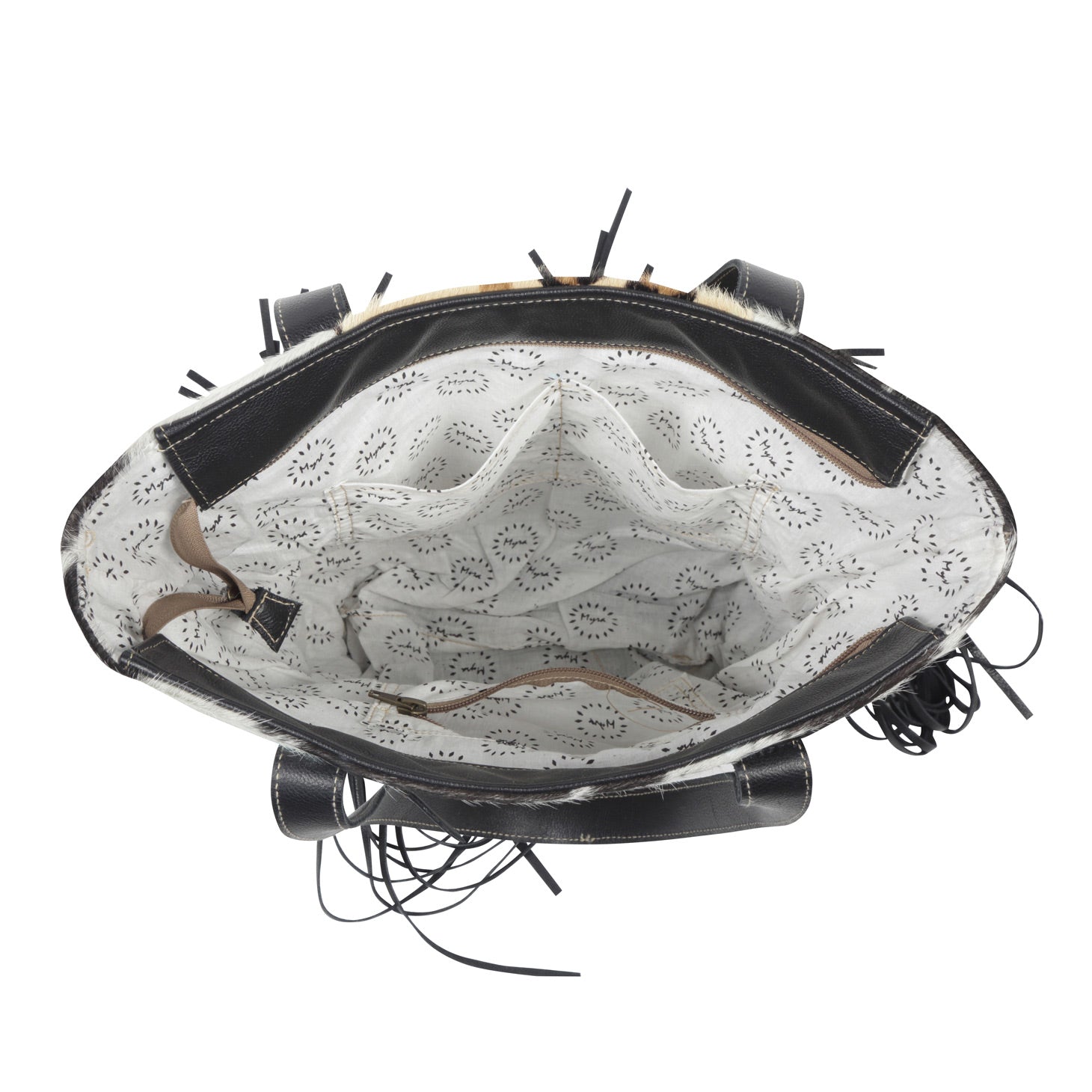 Vanilla Crème me Leather & Hairon Bag