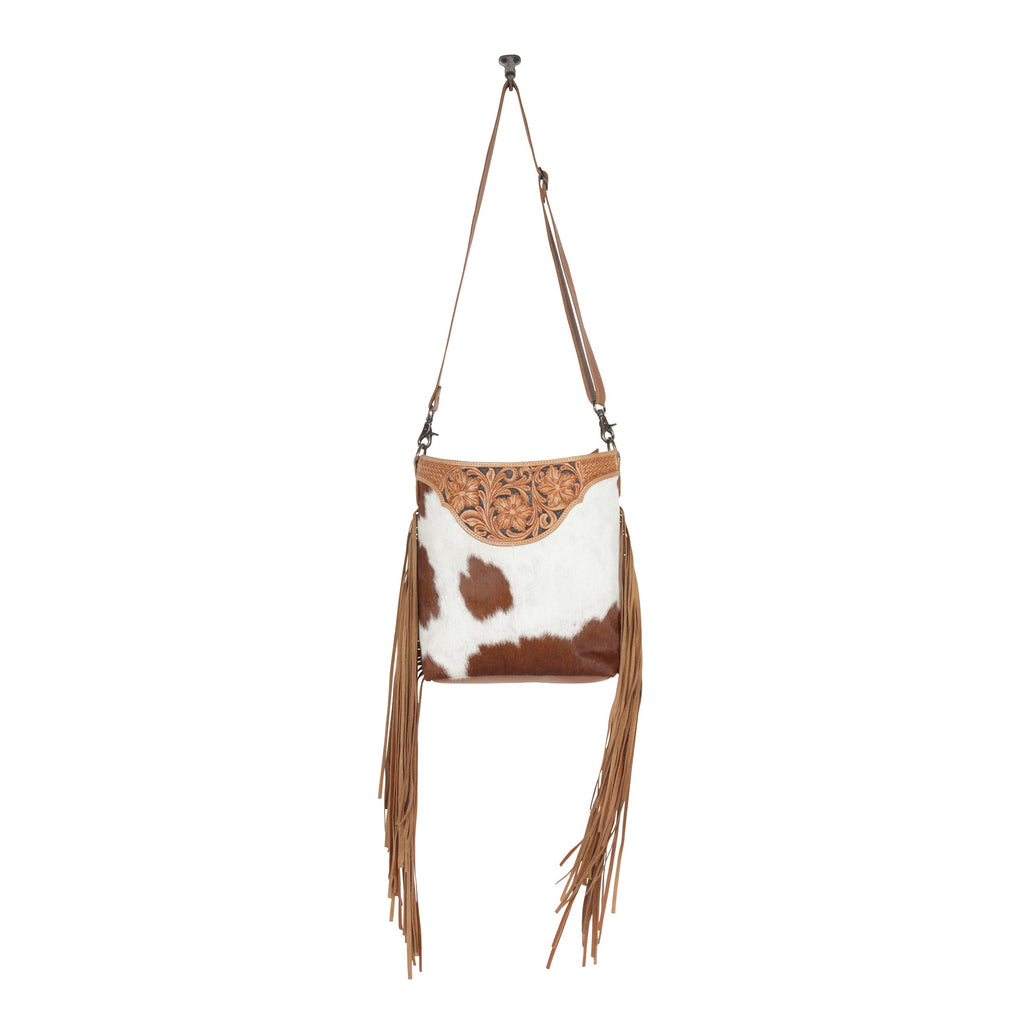 Raw Umber Hand-Tooled Bag