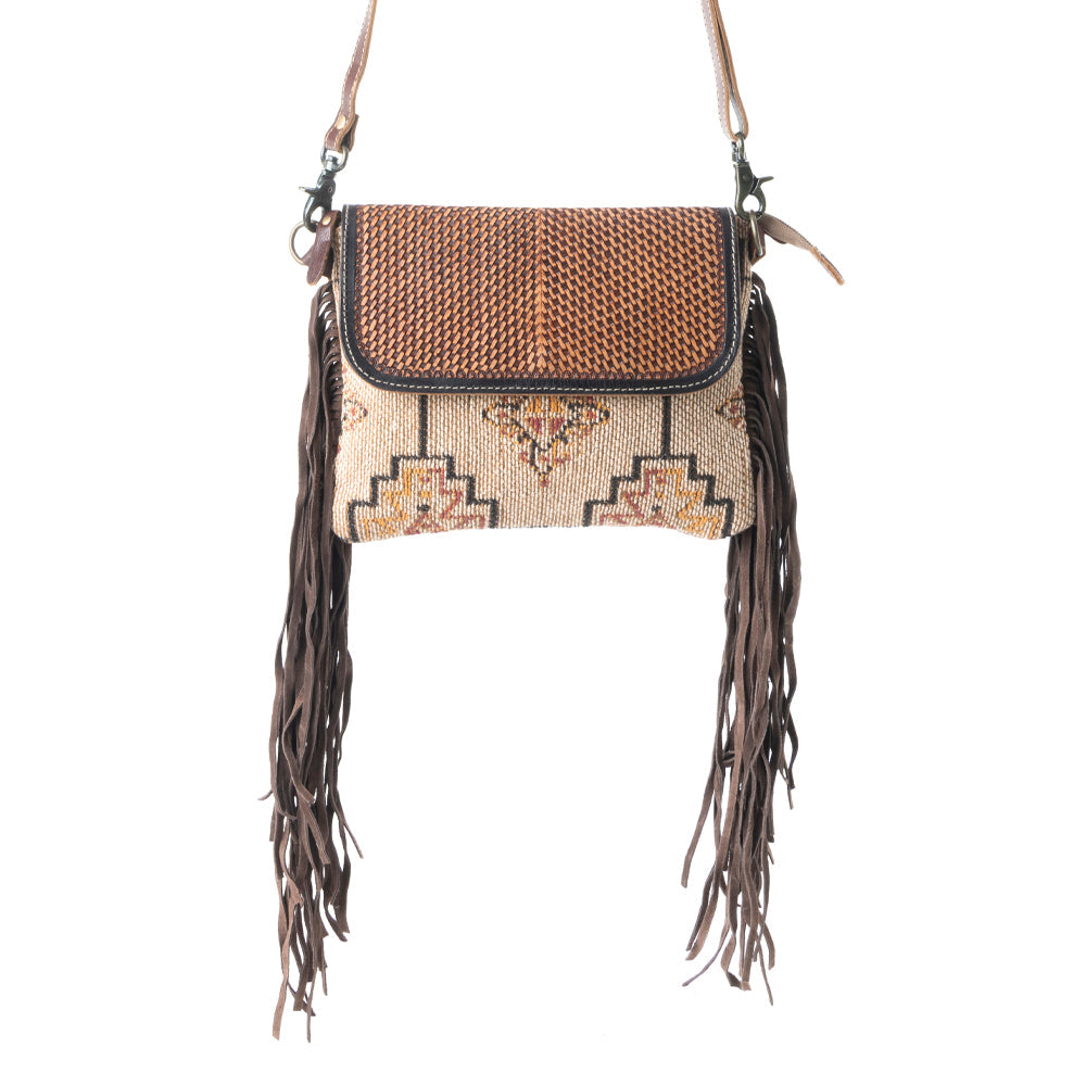Sandy Rosewood Hand-Tooled Bag