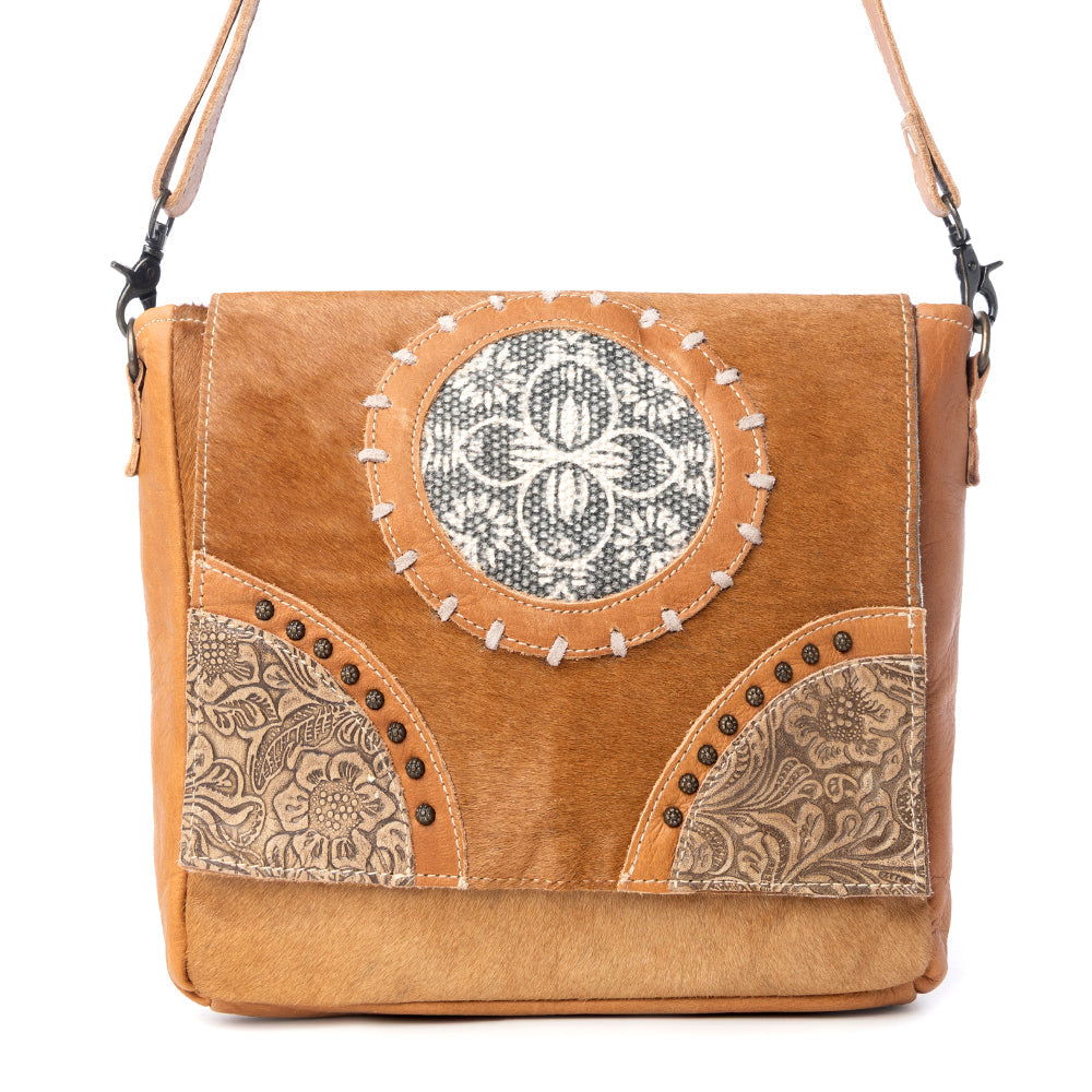 Vintage Hues Leather & Hairon Bag