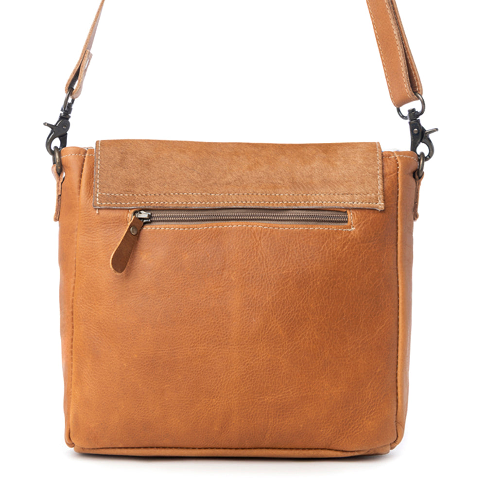 Vintage Hues Leather & Hairon Bag
