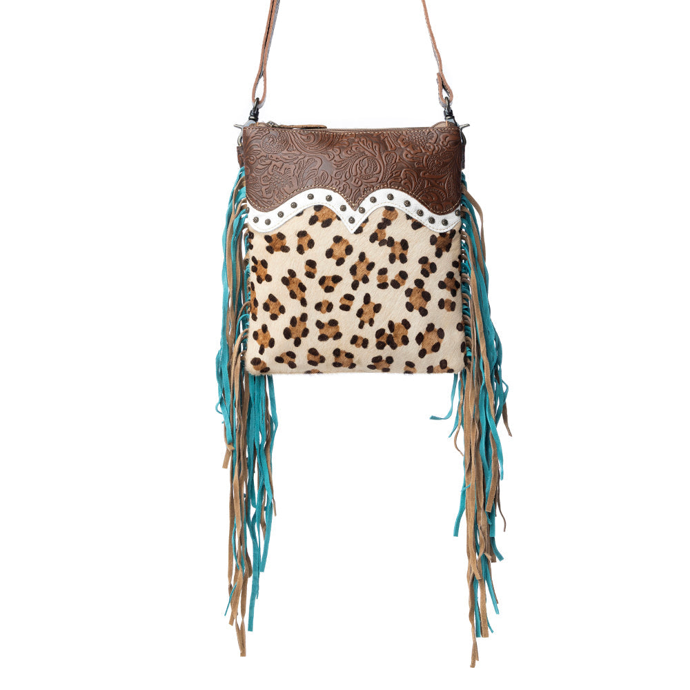 Earth prints Leather & Hairon Bag