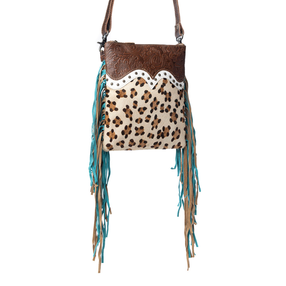 Earth prints Leather & Hairon Bag