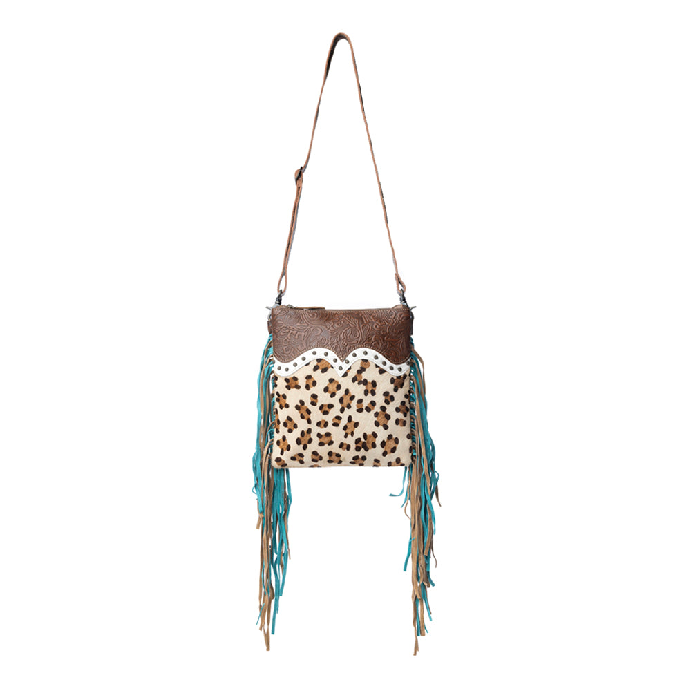 Earth prints Leather & Hairon Bag