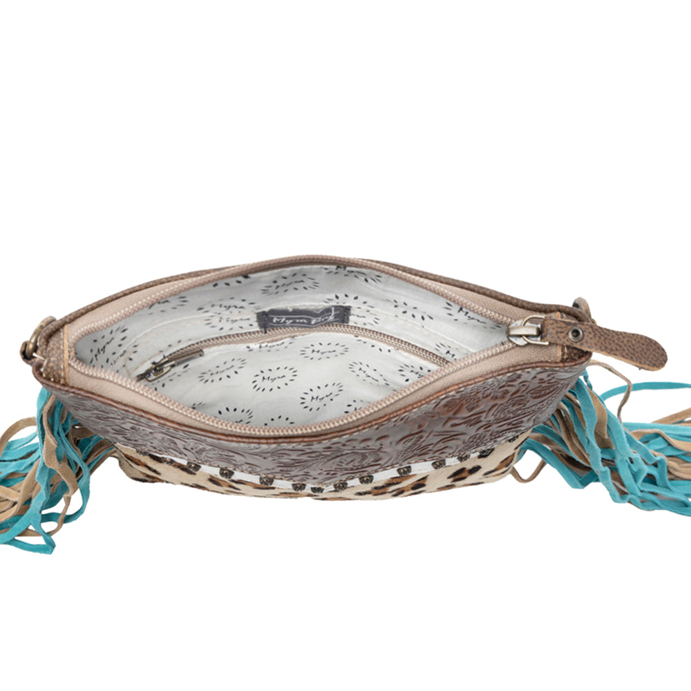 Earth prints Leather & Hairon Bag