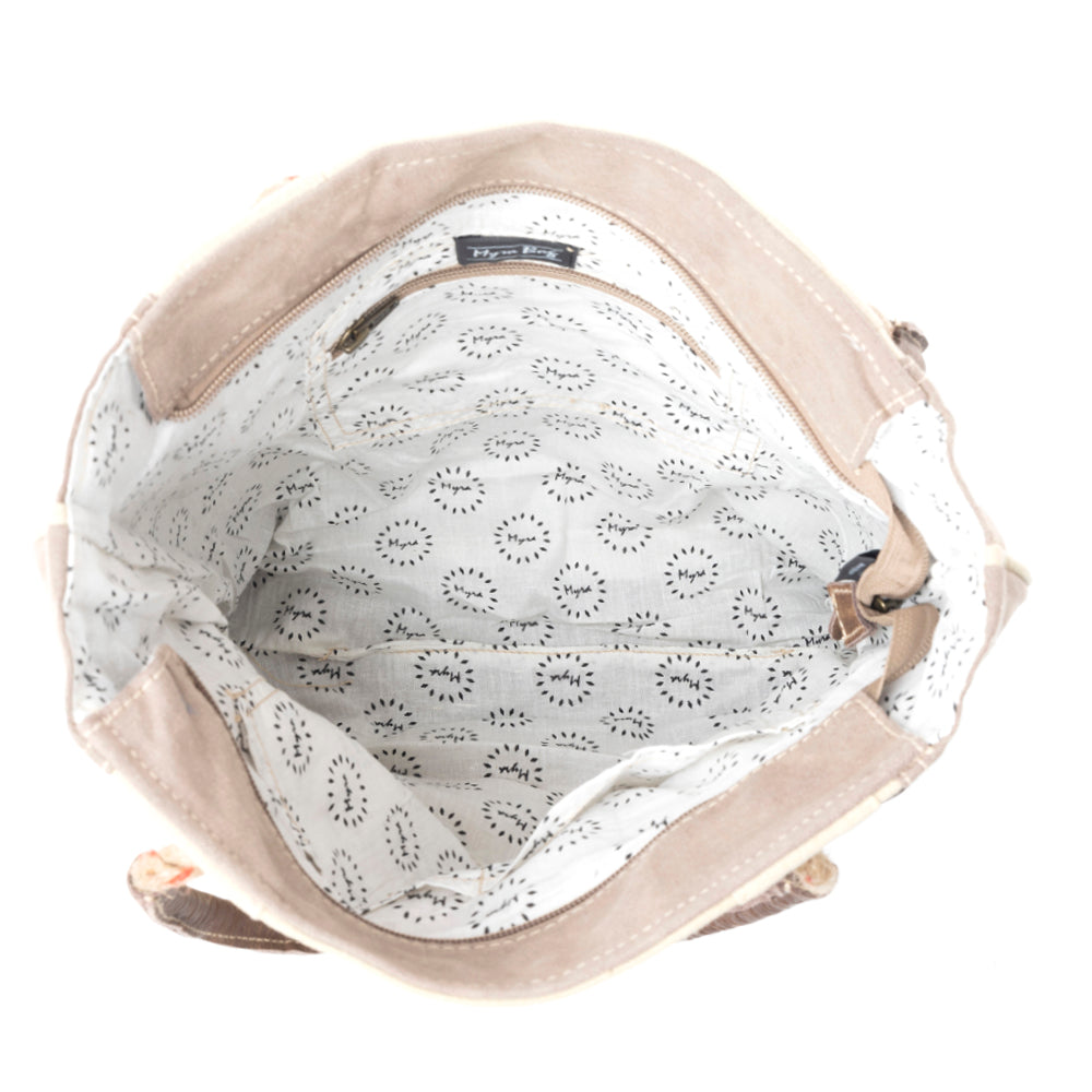 Sepia Aster Tote Bag