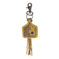 Stitched Yellow Key Fob