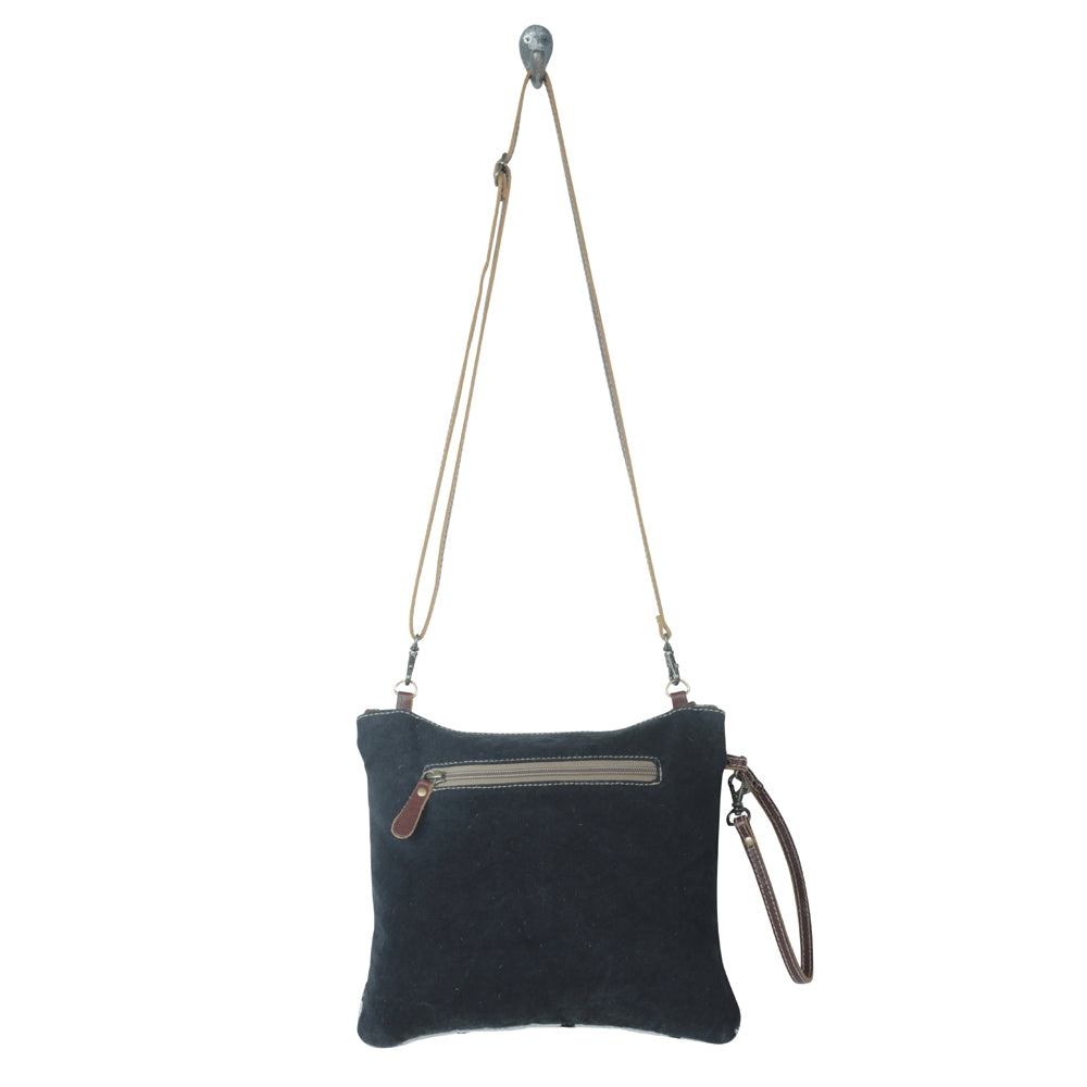 Myra Tincture Embossed Leather Crossbody Bag for Women Aztec Pattern, Adjustable Strap for Rodeo Style
