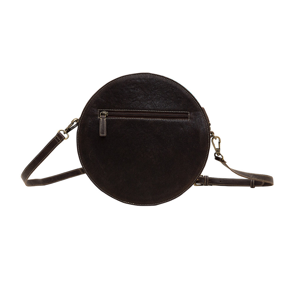 Boho Teal Round Bag