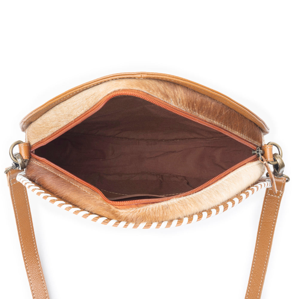 Boho Mahogany Round Bag