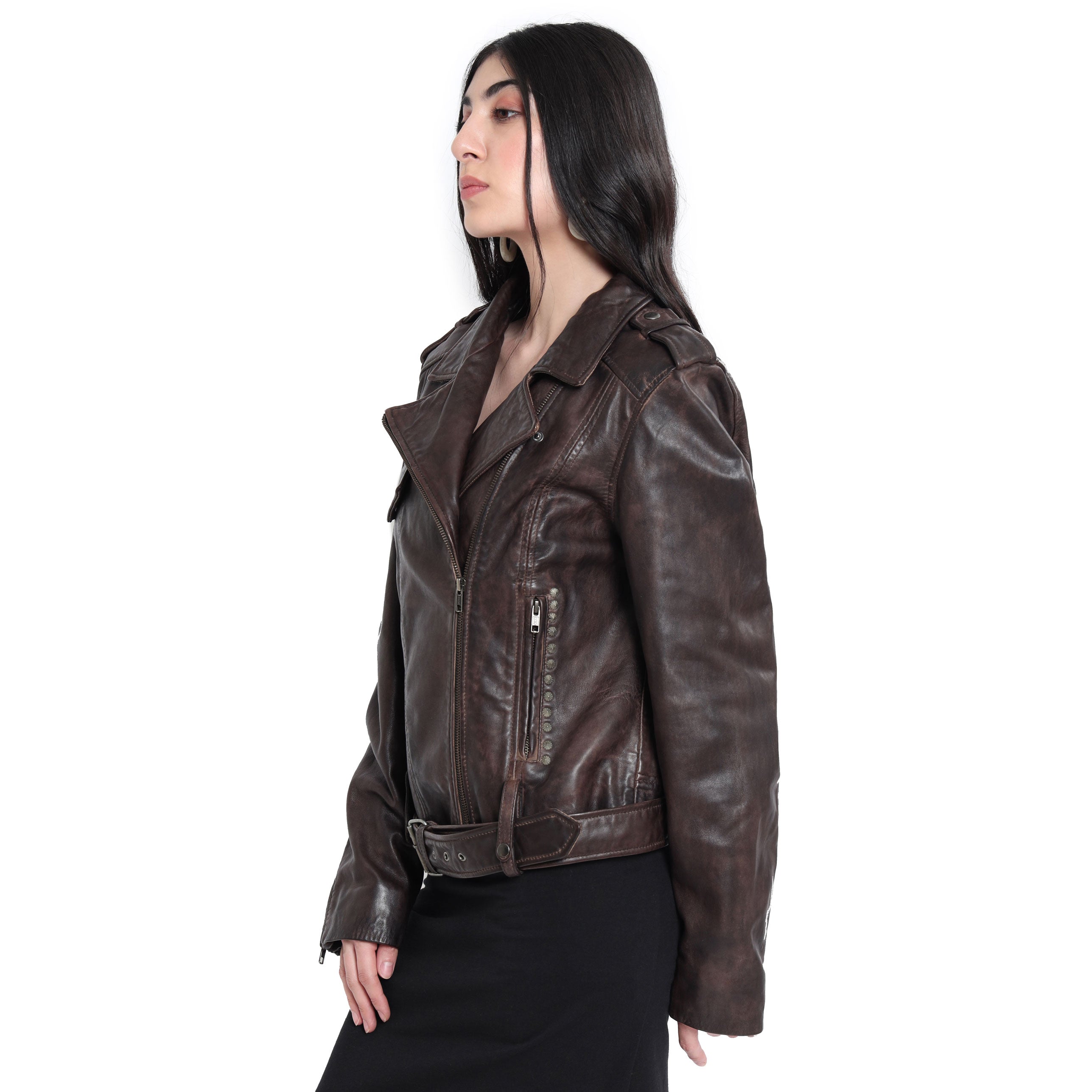 ButtonUppp Leather Jacket