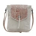 SMOKEY AZTECA LEATHER & HAIRON BAG