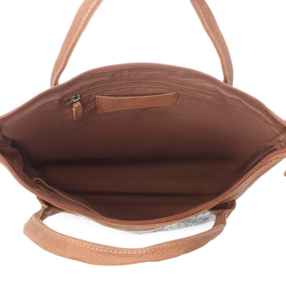SPIN LEATHER & HAIRON BAG