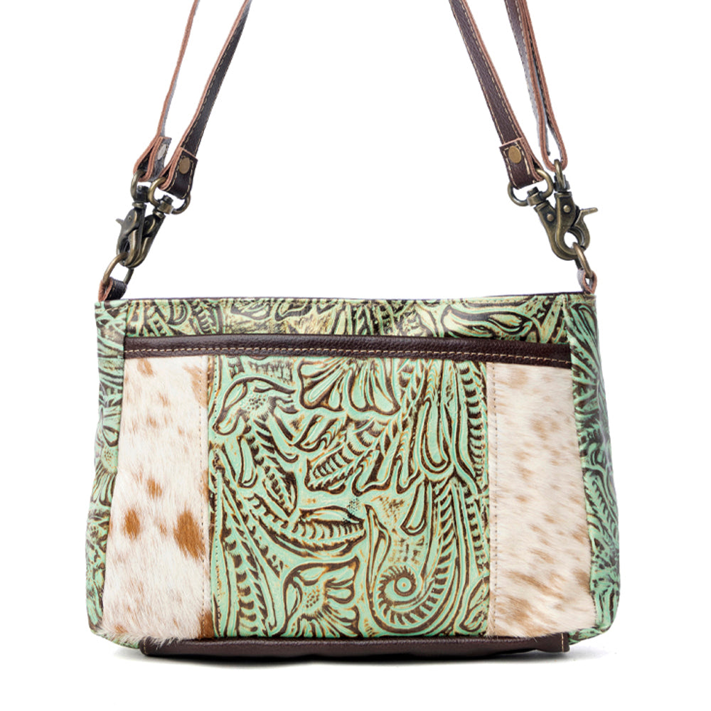 Blazing Bloom Leather & Hairon Bag