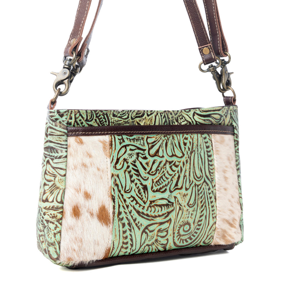 Blazing Bloom Leather & Hairon Bag