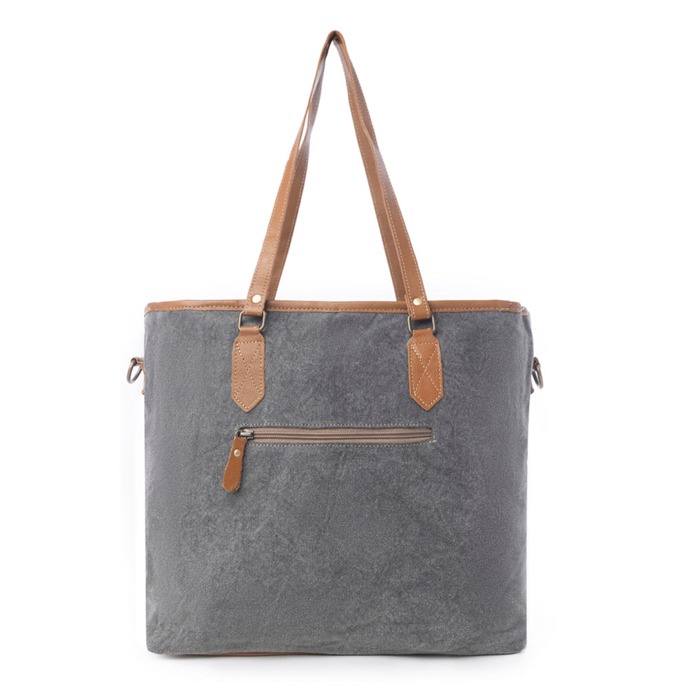 Bison Ridge Hair-On Hide Tote Bag