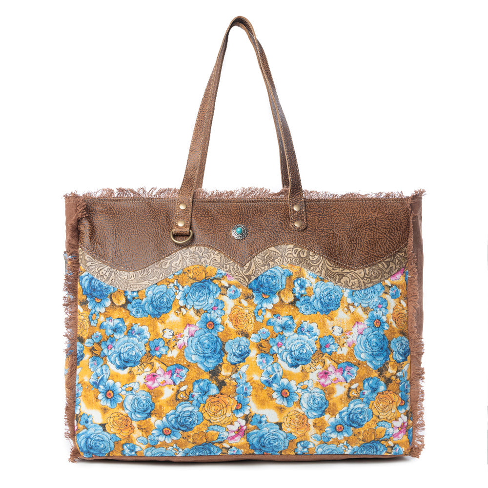 Blue Ridge Blooms Weekender Bag