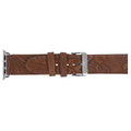 Mittangle Embossed Leather Watch Band