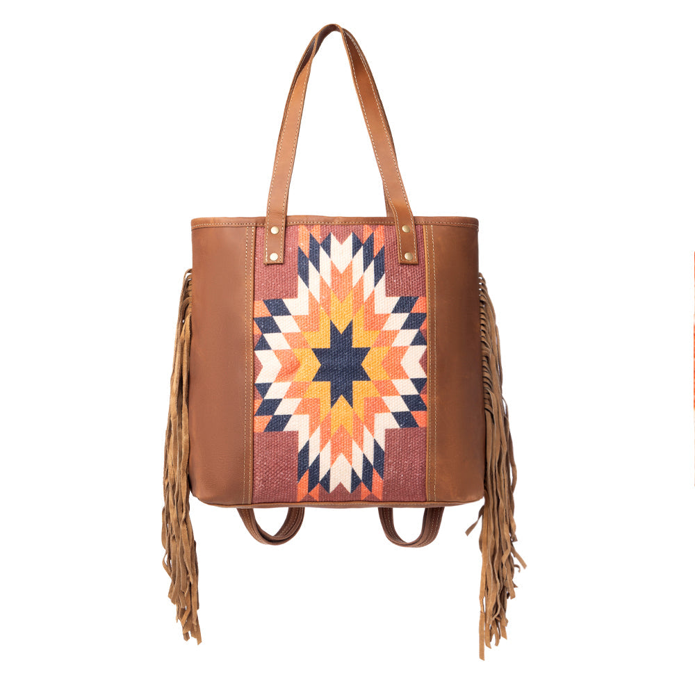 Sedona Star Fringed Tote Bag