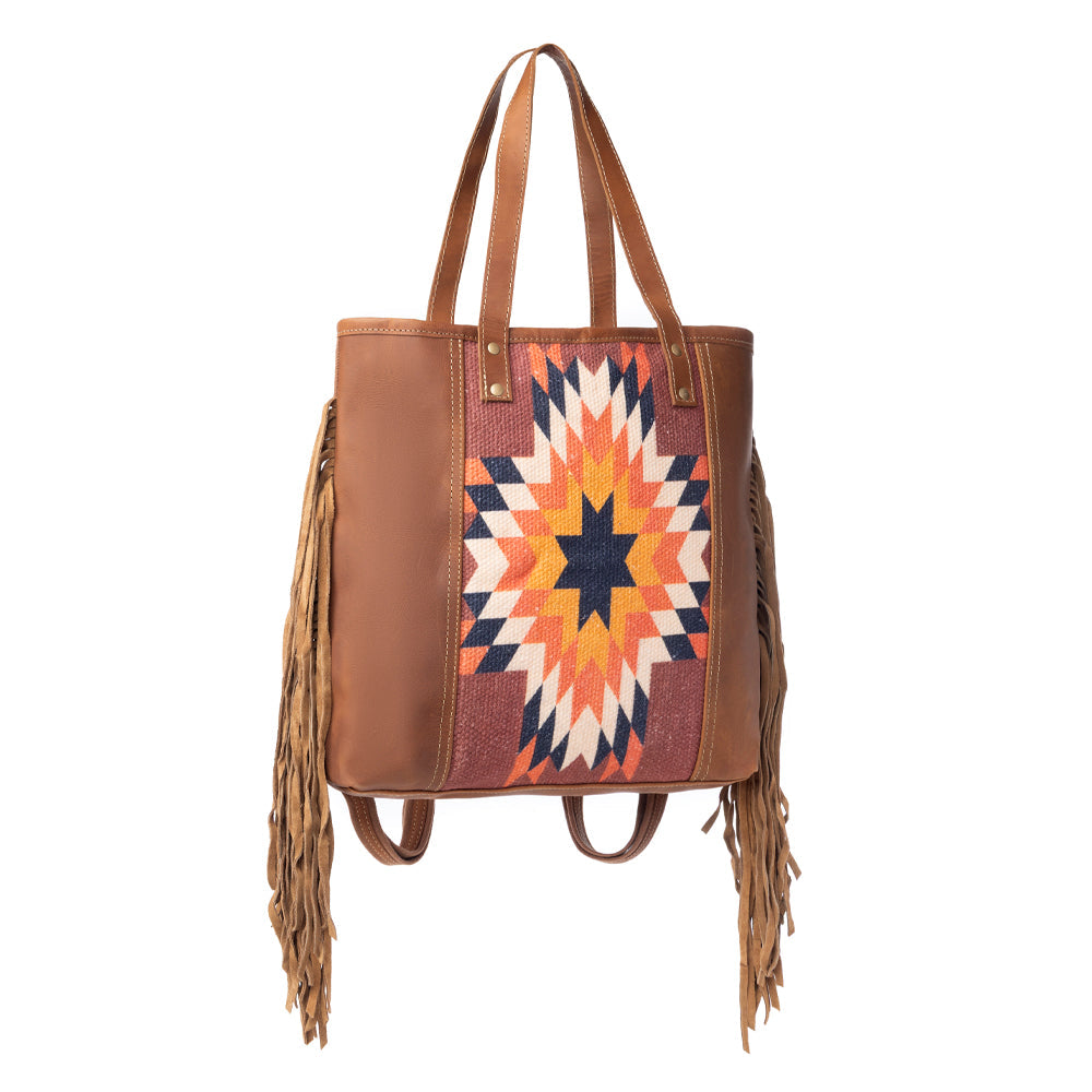 Sedona Star Fringed Tote Bag