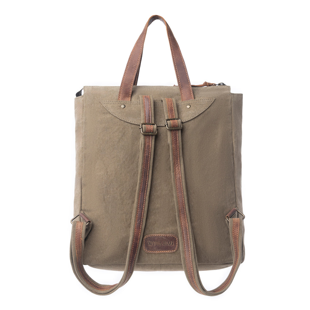 Yesteryear Canvas & Leather Backpack Bag