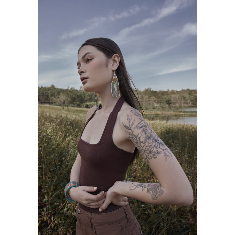 Sunâ€™S Ribbon Beaded Earrings