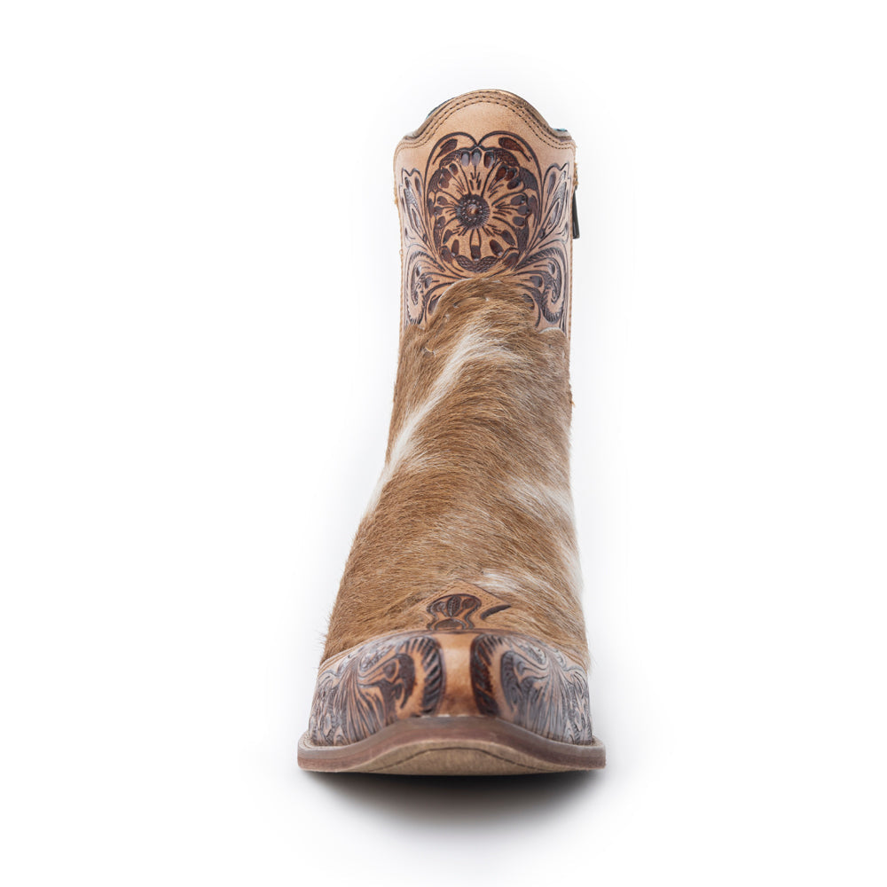 Winchester Hair-on Hide & Hand-tooled Boots