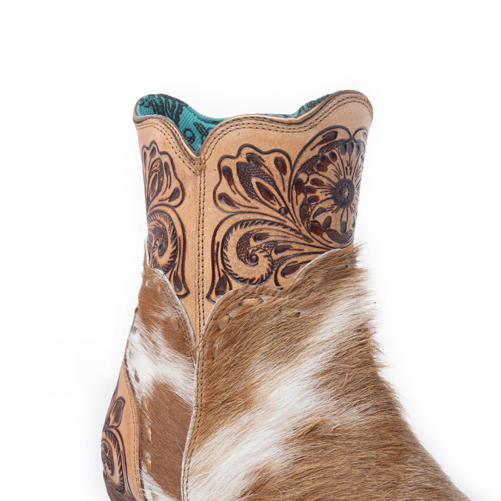 Winchester Hair-on Hide & Hand-tooled Boots