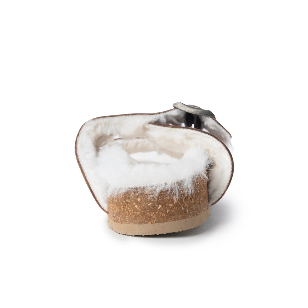 Prairie Winds Hand-tooled Fur Comfort Leather Sandals