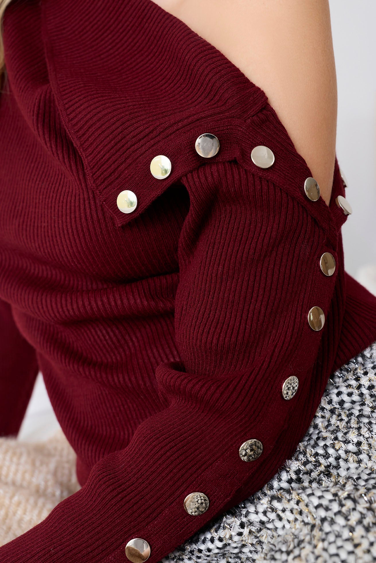 Kendall Side Button Sweater