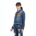 Azalea Prairie Cactus Accent Denim Jacket