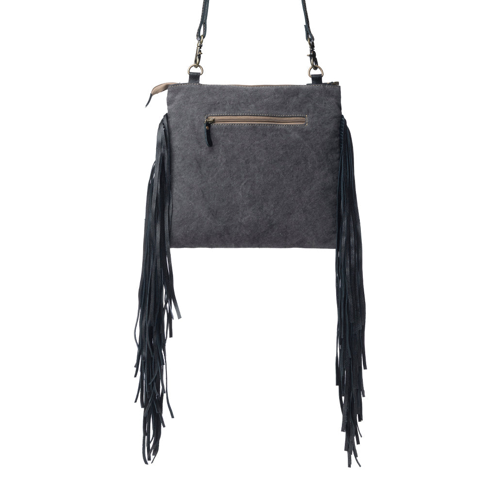 Tumbleweed Trail Fringed Hand-Tooled Bag