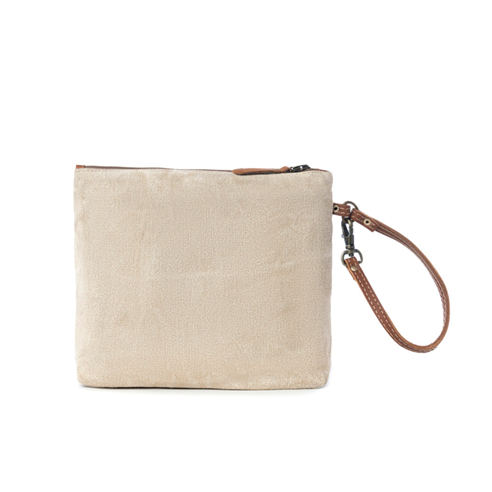 Burlander Patch Teal Pouch