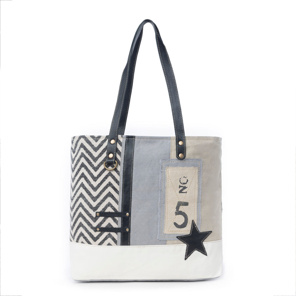 Globetrotter Patch Tote Bag