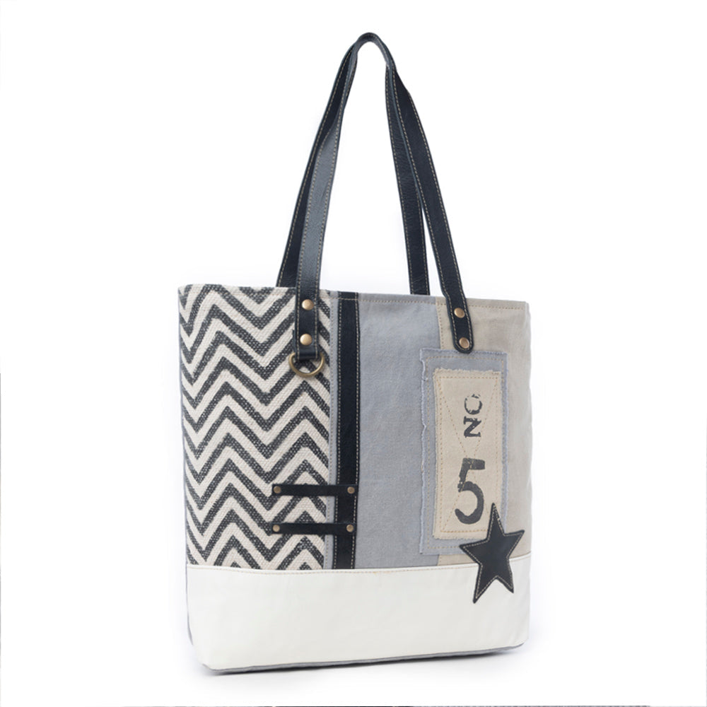 Globetrotter Patch Tote Bag