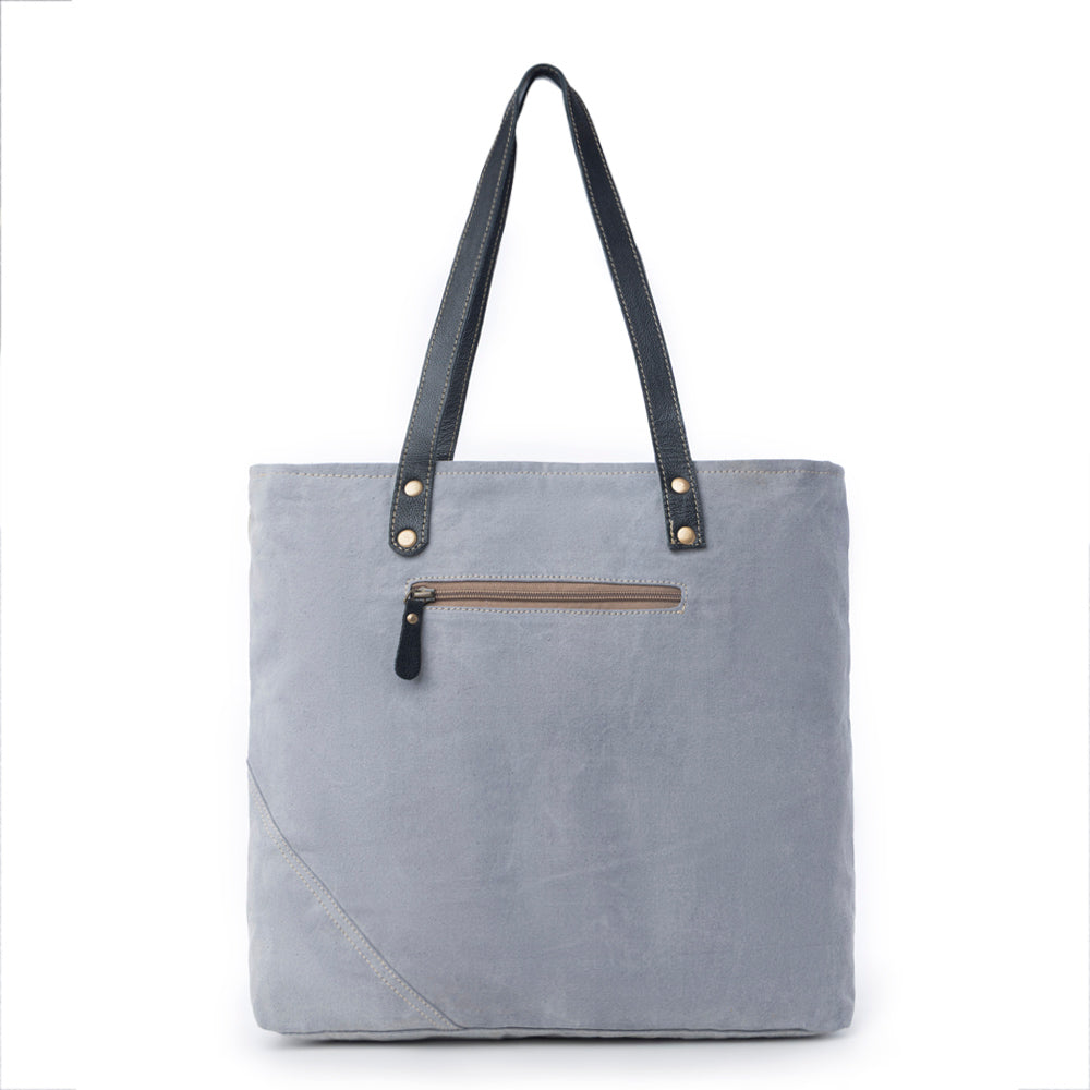Globetrotter Patch Tote Bag