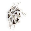 Christmas Tree Hair-On Hide Ornament Set In Black